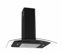 FOGATTI - CVC CLEAN - COIFA DE VIDRO CURVO PRETO